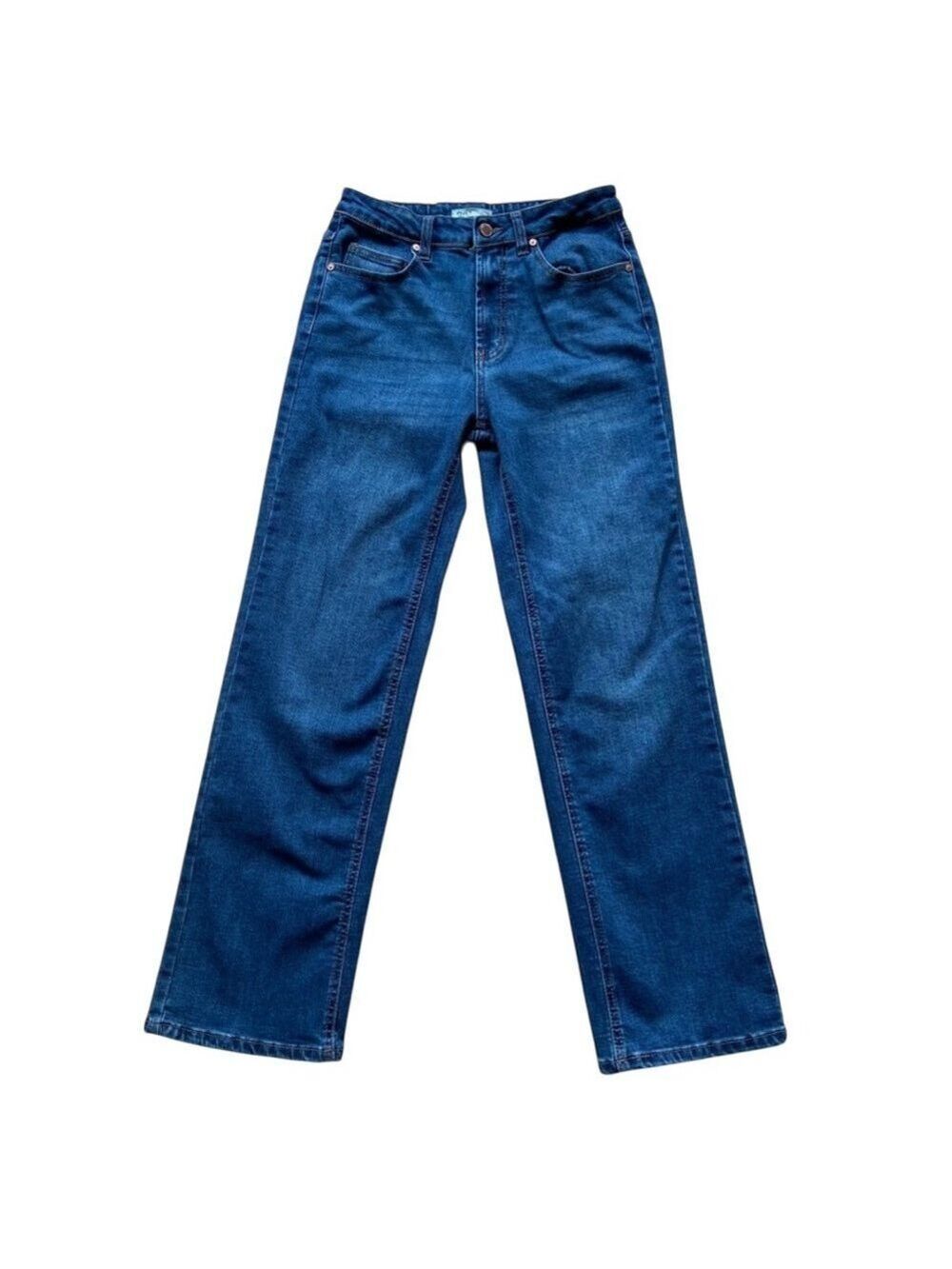 OAT Blue jeans high waisted style 90’s inspiration wide legs relaxed size 27